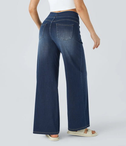 Jobilee Flex™ High Waisted Pockets Sweat pant Jeans