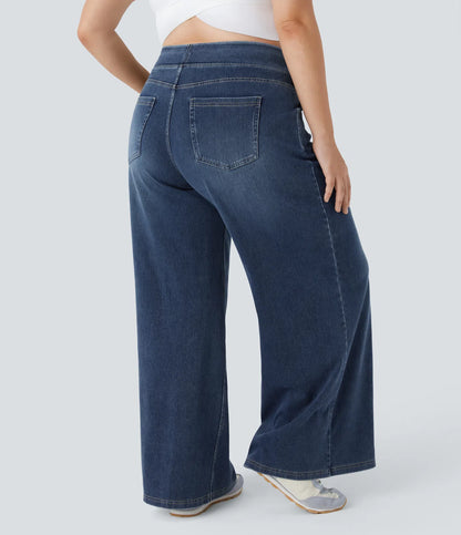 Jobilee Flex™ High Waisted Pockets Sweat pant Jeans