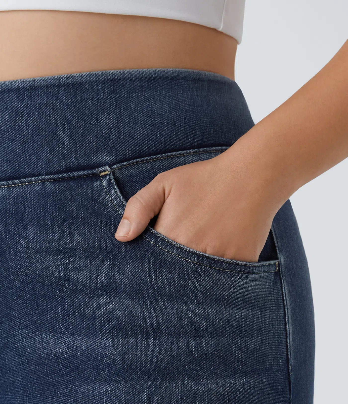 Jobilee Flex™ High Waisted Pockets Sweat pant Jeans