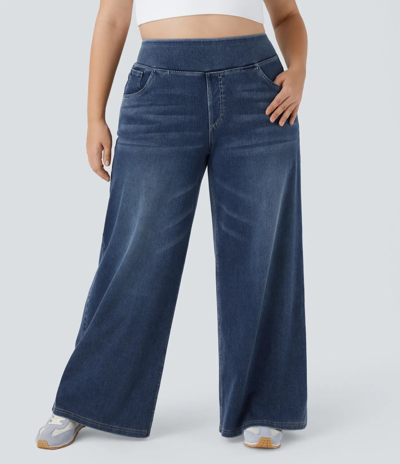 Jobilee Flex™ High Waisted Pockets Sweat pant Jeans