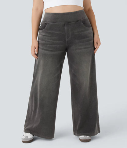 Jobilee Flex™ High Waisted Pockets Sweat pant Jeans