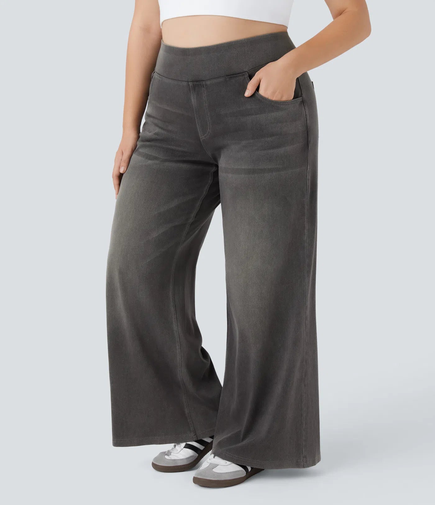 Jobilee Flex™ High Waisted Pockets Sweat pant Jeans