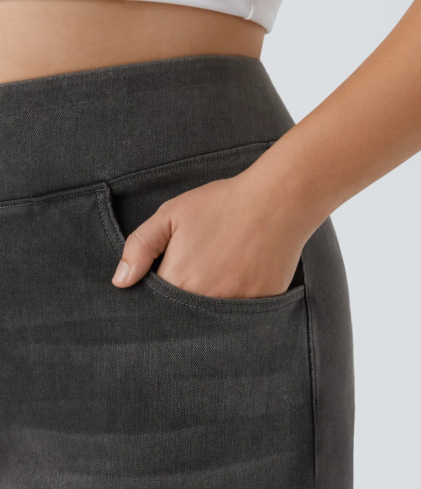 Jobilee Flex™ High Waisted Pockets Sweat pant Jeans