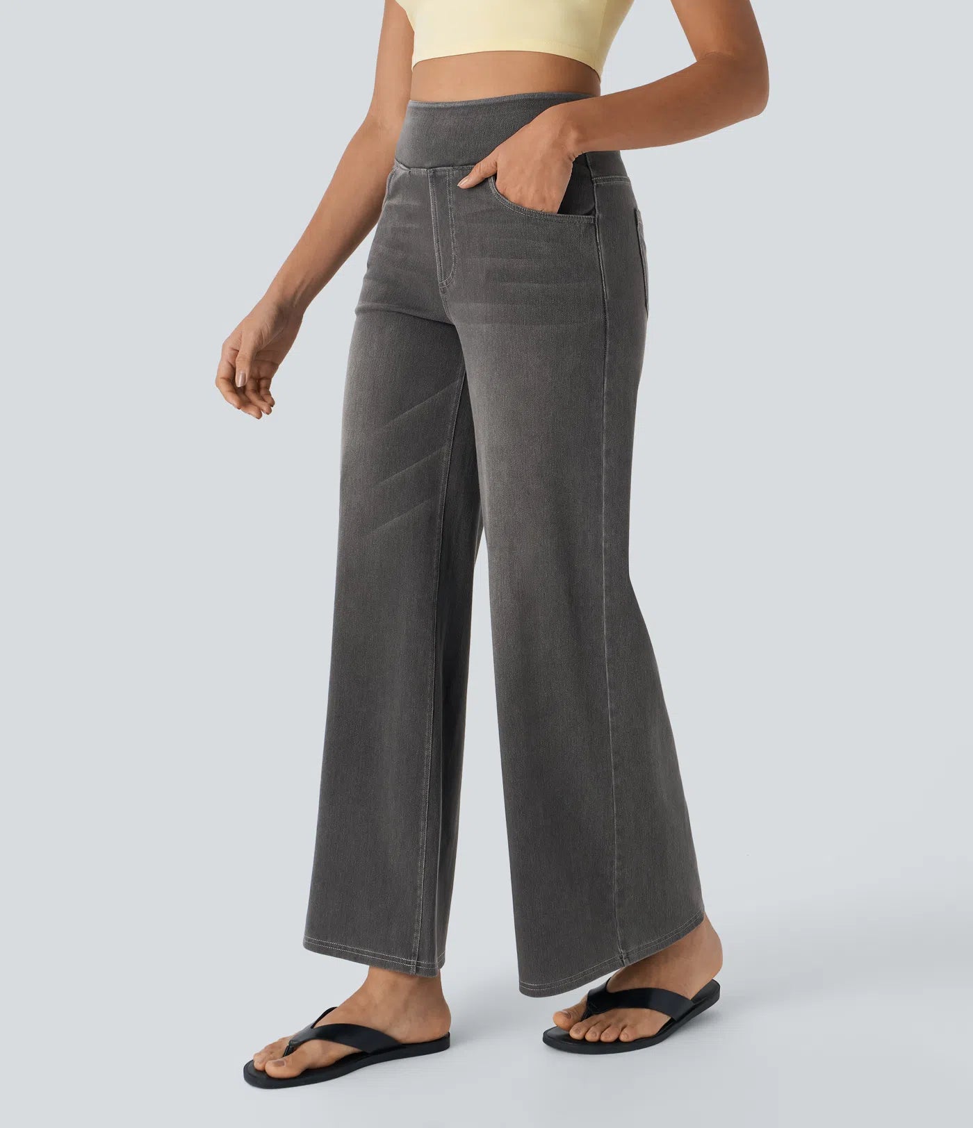 Jobilee Flex™ High Waisted Pockets Sweat pant Jeans