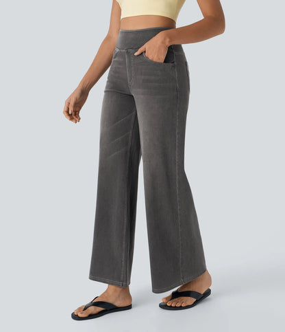Jobilee Flex™ High Waisted Pockets Sweat pant Jeans