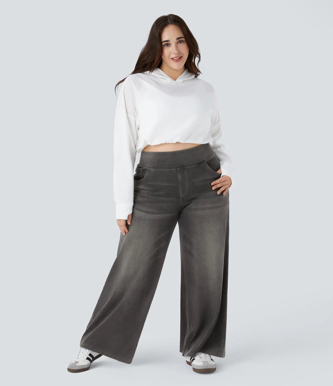 Jobilee Flex™ High Waisted Pockets Sweat pant Jeans