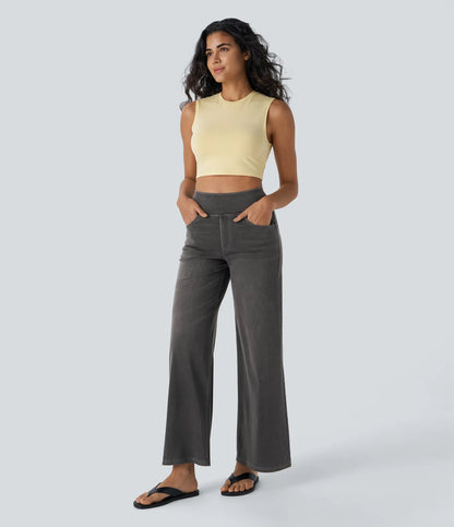 Jobilee Flex™ High Waisted Pockets Sweat pant Jeans