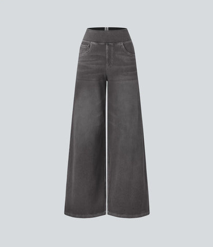 Jobilee Flex™ High Waisted Pockets Sweat pant Jeans