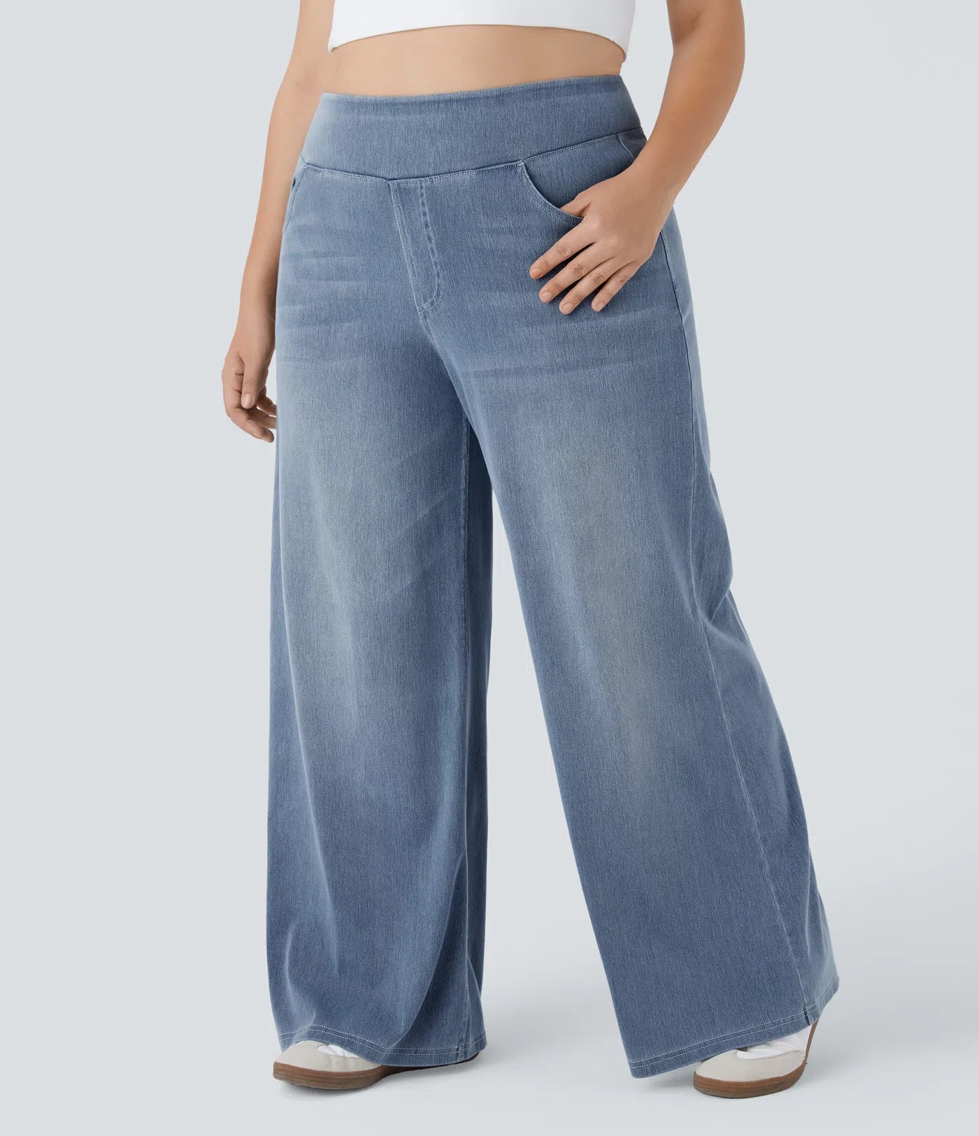 Jobilee Flex™ High Waisted Pockets Sweat pant Jeans