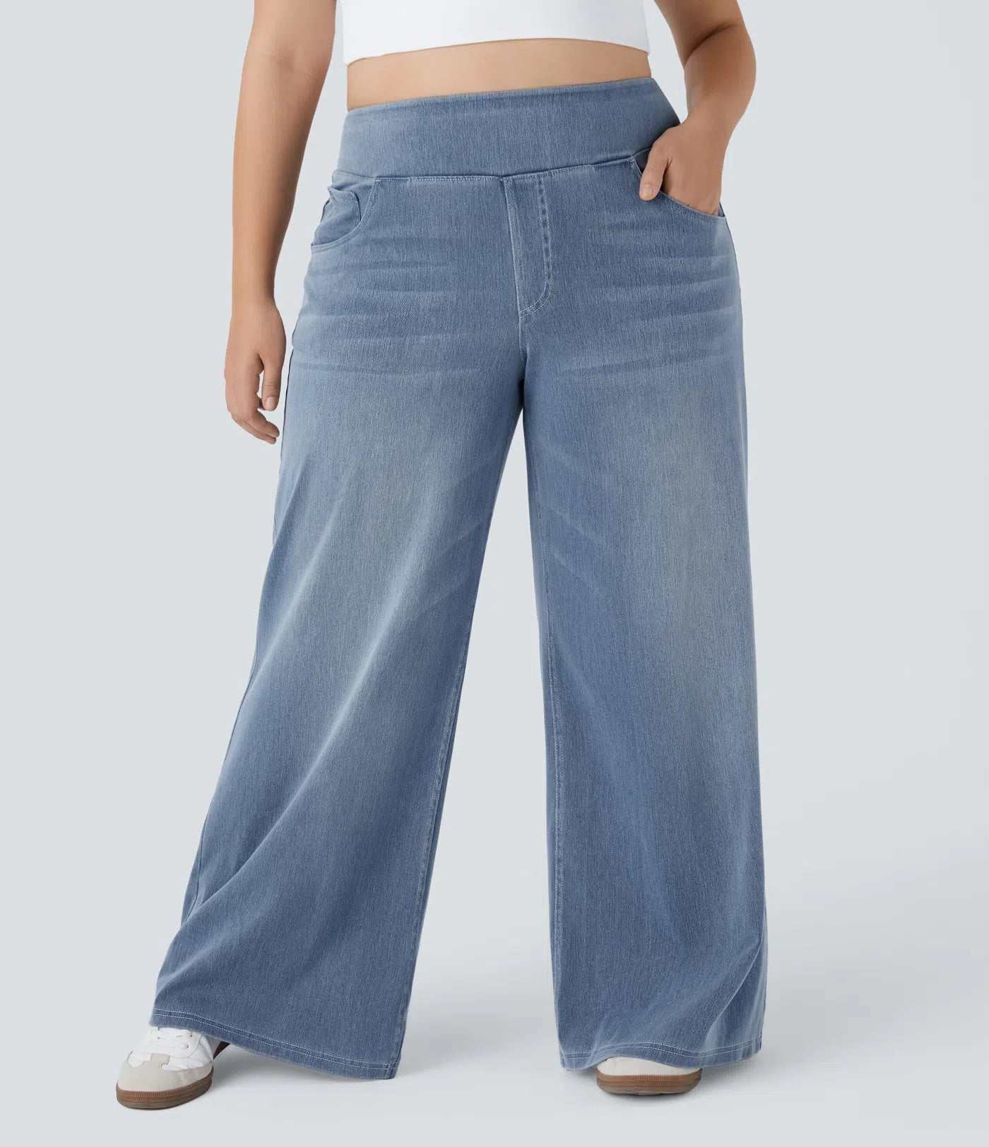 Jobilee Flex™ High Waisted Pockets Sweat pant Jeans