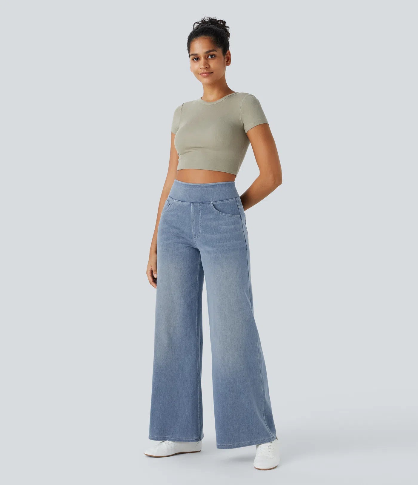 Jobilee Flex™ High Waisted Pockets Sweat pant Jeans