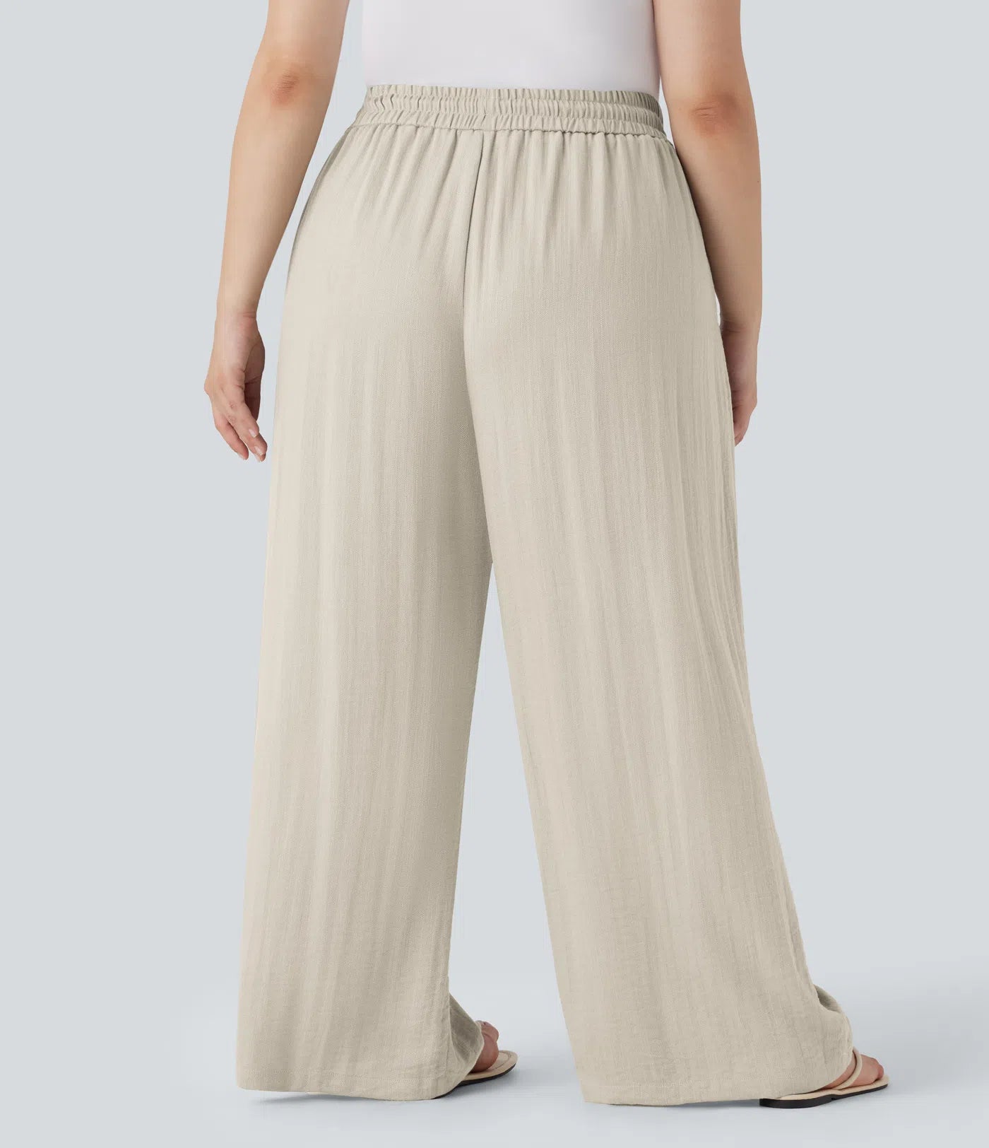 Jobilee Flex™ Solid Linen-Feel Sweat Pants