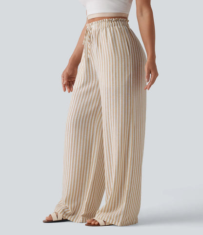 Jobilee Flex™ Stripe Linen-Feel Pants