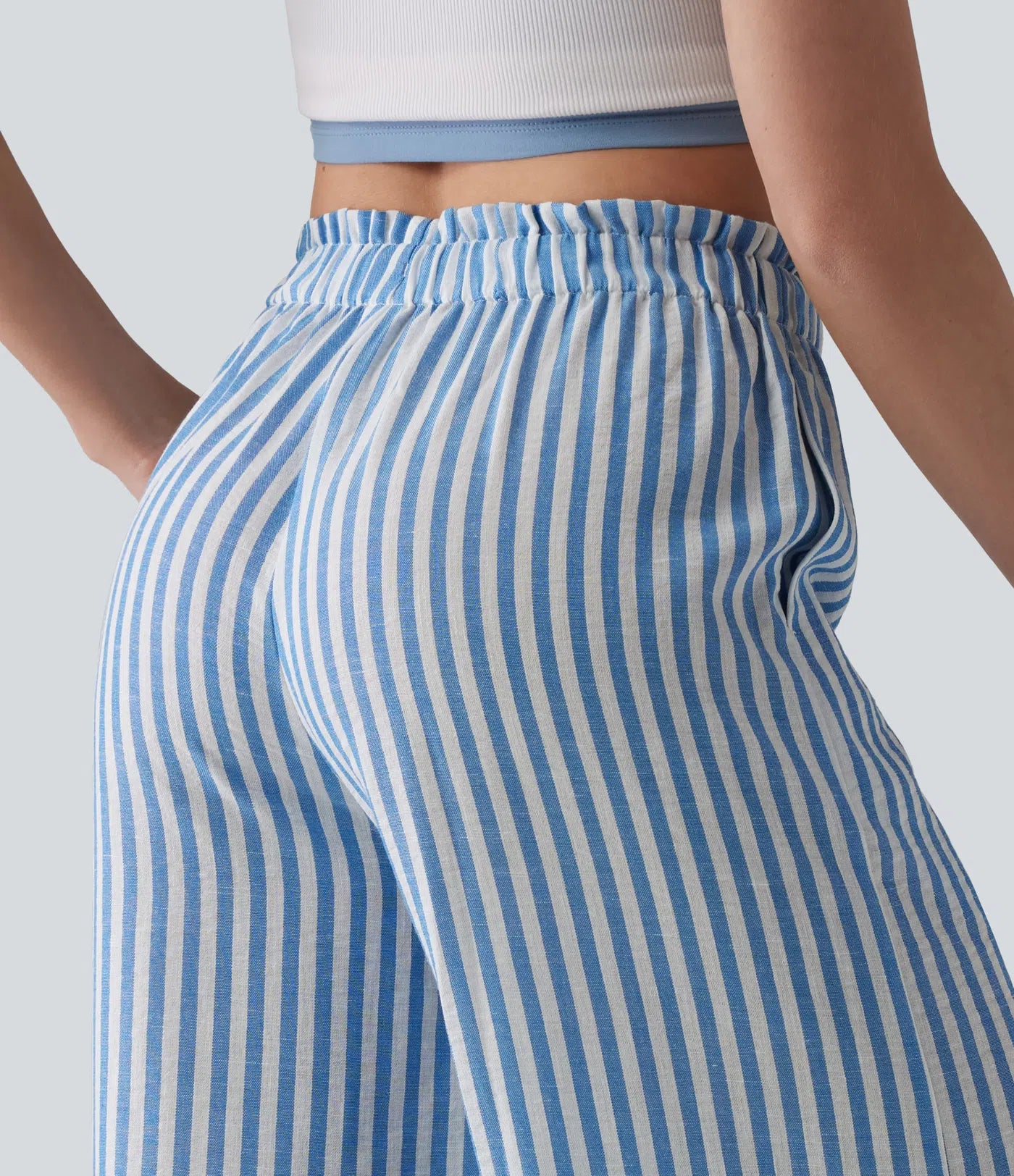 Jobilee Flex™ Stripe Linen-Feel Pants