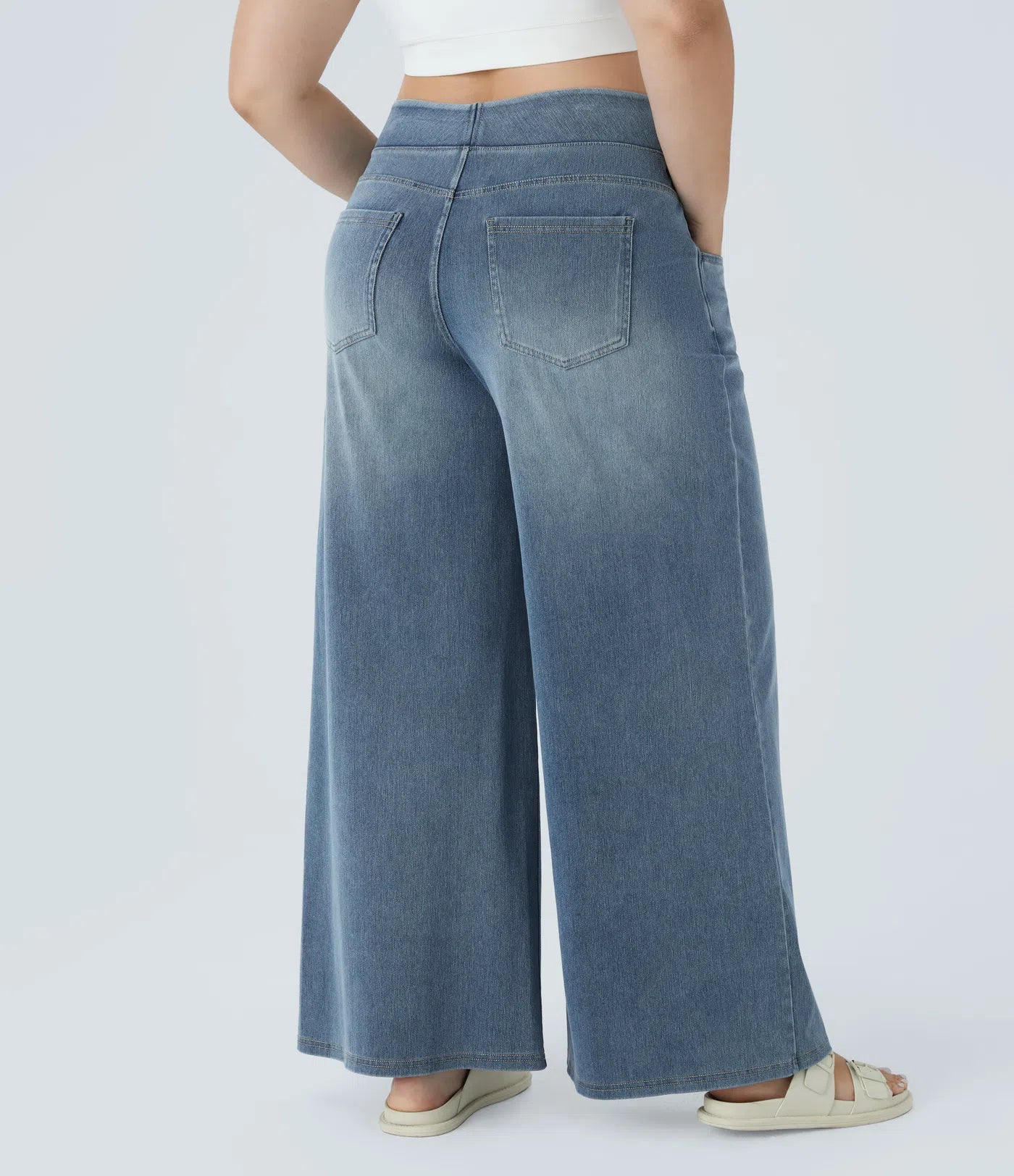 Jobilee Flex™ High Waisted Pockets Sweat pant Jeans
