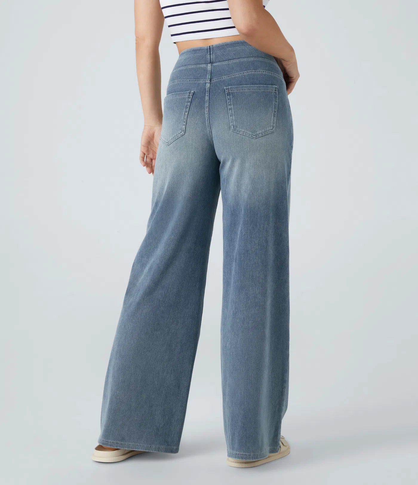 Jobilee Flex™ High Waisted Pockets Sweat pant Jeans