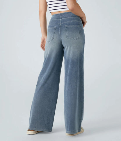 Jobilee Flex™ High Waisted Pockets Sweat pant Jeans