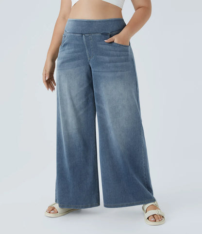 Jobilee Flex™ High Waisted Pockets Sweat pant Jeans